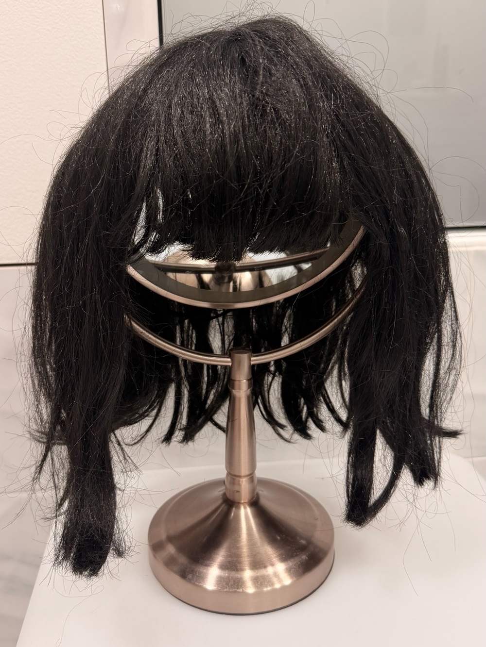 Black Women's Synthetic Fringe Wig - Classic Style costume Halloween